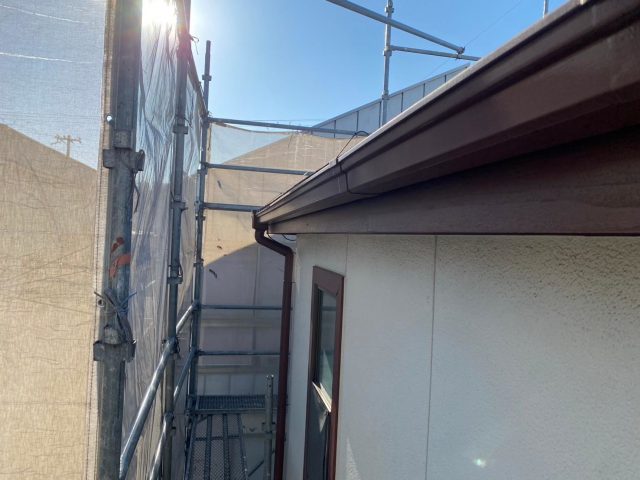 加古川市で表災害に遭った軒樋